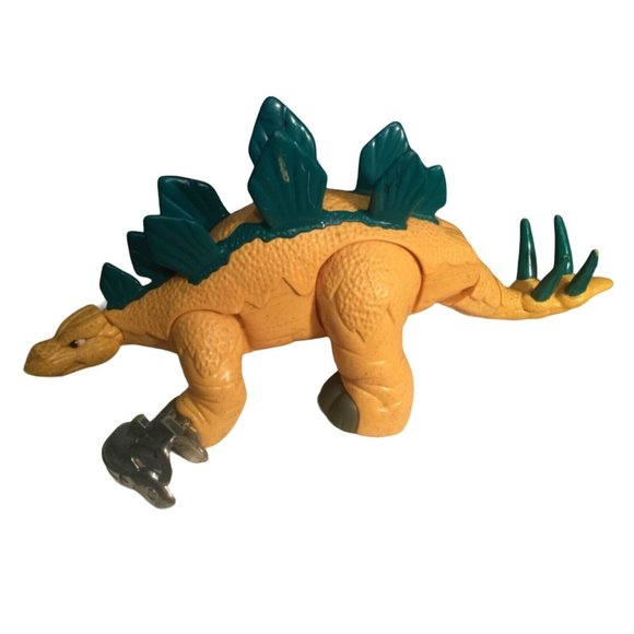 Fisher-Price Imaginext Yellow Green Stegosaurus Dinosaur 2011 Mattel 14.5" Long - Picture 3 of 16